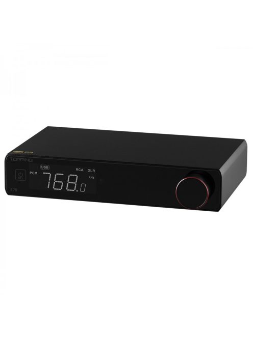 TOPPING E70 - Asztali DAC 768kHz PCM és DSD512 felbontással - Fekete