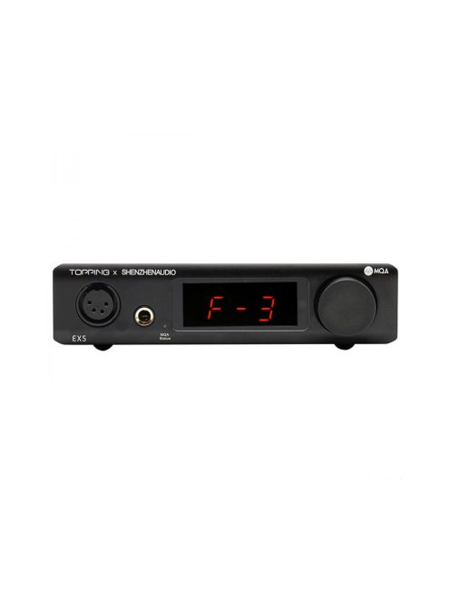 TOPPING EX5 - Prémium minőségű MQA DAC és NFCA fejhallgató erősítő 32bit 768kHz DSD512 - Fekete