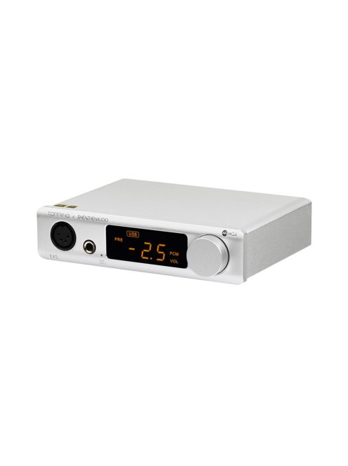 TOPPING EX5 - Prémium minőségű MQA DAC és NFCA fejhallgató erősítő 32bit 768kHz DSD512 - Ezüst