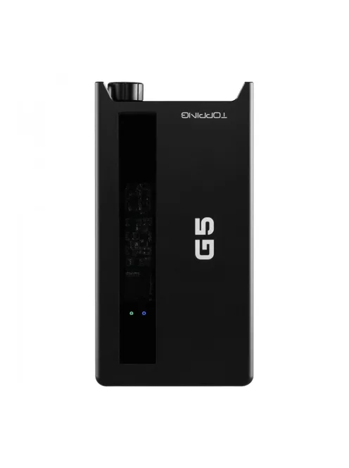 TOPPING G5 - Hordozható DAC és NFCA fejhallgató erősítő 32bit 768kHz DSD512 aptX HD LDAC - Fekete