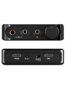 TOPPING G5 - Hordozható DAC és NFCA fejhallgató erősítő 32bit 768kHz DSD512 aptX HD LDAC - Ezüst