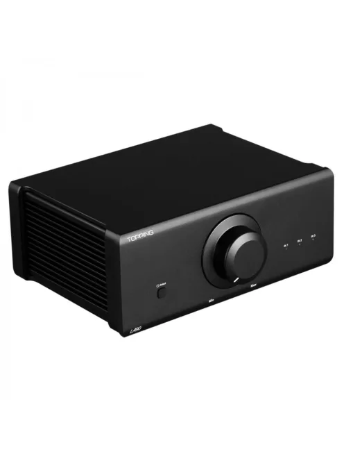 TOPPING LA90 - High-End minőségű szimmetrikus asztali sztereó erősítő 2x90W 4 Ohm - Fekete