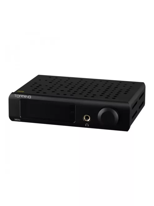 TOPPING MX5 - Asztali DAC és sztereó erősítő 32bit 384kHz DSD256 - Fekete