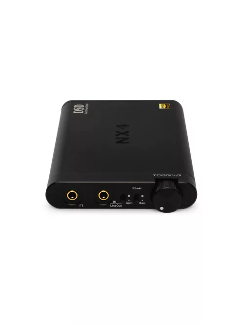 TOPPING NX4DSD - Hordozható DAC és fejhallgató erősítő 32bit 768kHz DSD512 - Fekete