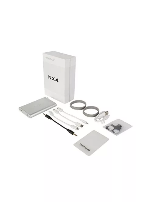 TOPPING NX4DSD - Hordozható DAC és fejhallgató erősítő 32bit 768kHz DSD512 - Ezüst