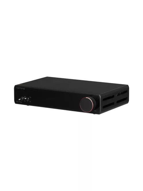 TOPPING PA7 PLUS - Szimmetrikus D-osztályú asztali sztereó erősítő 2x300W 4 Ohm - Fekete