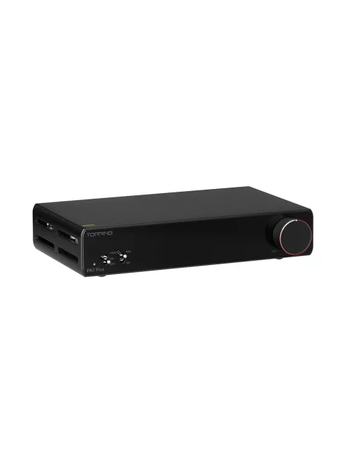 TOPPING PA7 PLUS - Szimmetrikus D-osztályú asztali sztereó erősítő 2x300W 4 Ohm - Fekete