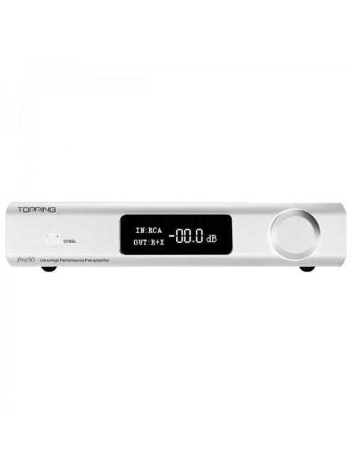 TOPPING PRE90 - Prémium minőségű asztali sztereó előerősítő - Ezüst