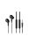 UIISII UX - Vezetékes mikrofonos fülhallgató dinamikus meghajtóval - Fekete