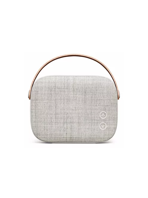 VIFA HELSINKI - Hordozható premium bluetooth sztereó hangszóró valódi bőr hordszíjjal, "KVADRAT" te