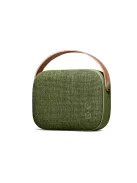 VIFA HELSINKI - Hordozható premium bluetooth sztereó hangszóró valódi bőr hordszíjjal, "KVADRAT" te