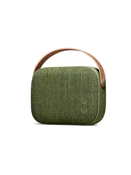 VIFA HELSINKI - Hordozható premium bluetooth sztereó hangszóró valódi bőr hordszíjjal, "KVADRAT" te