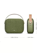 VIFA HELSINKI - Hordozható premium bluetooth sztereó hangszóró valódi bőr hordszíjjal, "KVADRAT" te