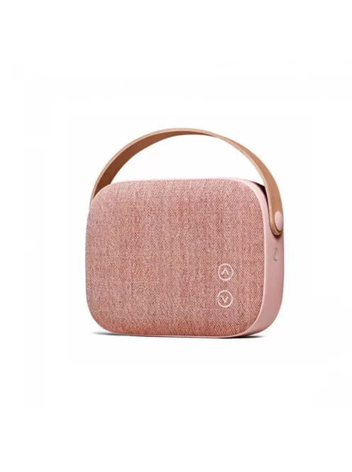 VIFA HELSINKI - Hordozható premium bluetooth sztereó hangszóró valódi bőr hordszíjjal, "KVADRAT" te