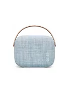VIFA HELSINKI - Hordozható premium bluetooth sztereó hangszóró valódi bőr hordszíjjal, "KVADRAT" te