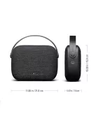 VIFA HELSINKI - Hordozható premium bluetooth sztereó hangszóró valódi bőr hordszíjjal, "KVADRAT" te