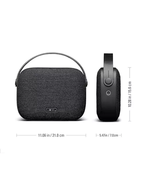 VIFA HELSINKI - Hordozható premium bluetooth sztereó hangszóró valódi bőr hordszíjjal, "KVADRAT" te