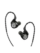 IBASSO 3T-154 - Egy dinamikus meghajtós In-ear monitor fülhallgató 2-pin ezüstözött réz kábellel - Fekete