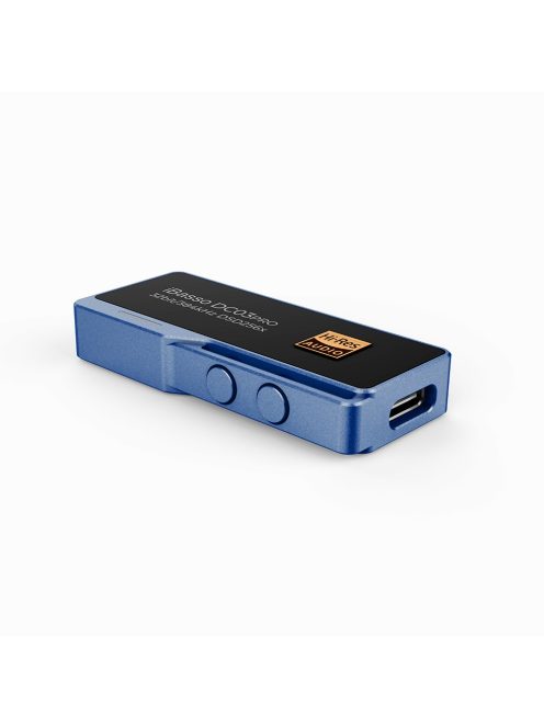 IBASSO DC03PRO - Adapter DAC USB Type-C aljzat és 3,5mm-es Jack aljzat csatlakozóval 32bit 384kHz PCM DSD256 - Kék