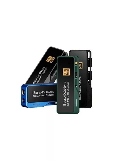 IBASSO DC04PRO - Adapter DAC USB Type-C aljzat és 3,5mm Jack aljzat és 4,4mm Pentaconn aljzat csatlakozókkal 32bit 384kHz DSD256 - Kék