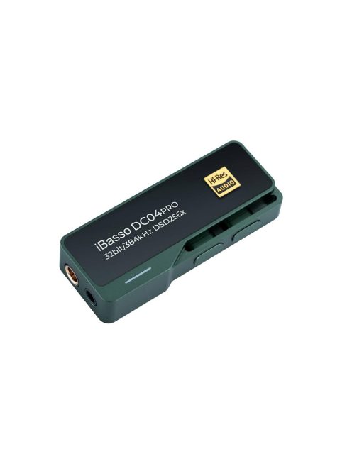 IBASSO DC04PRO - Adapter DAC USB Type-C aljzat és 3,5mm Jack aljzat és 4,4mm Pentaconn aljzat csatlakozókkal 32bit 384kHz DSD256 - Zöld