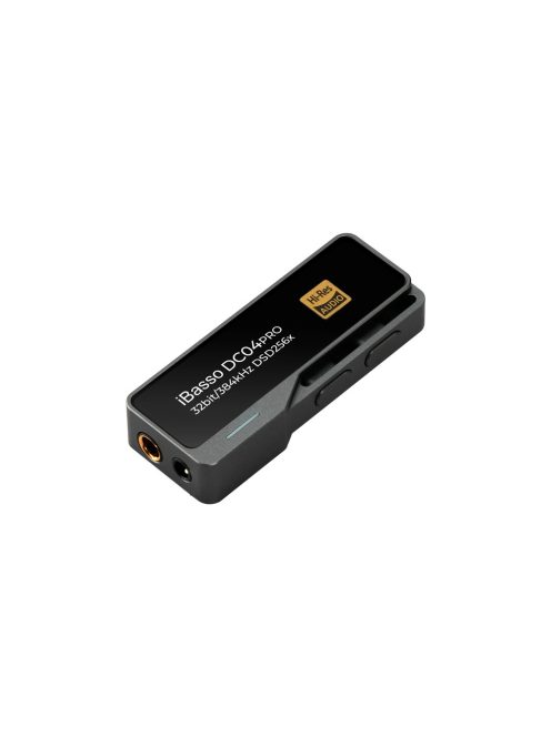IBASSO DC04PRO - Adapter DAC USB Type-C aljzat és 3,5mm Jack aljzat és 4,4mm Pentaconn aljzat csatlakozókkal 32bit 384kHz DSD256 - Szürke