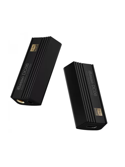 IBASSO DC06 - Adapter DAC USB Type-C aljzat és 3,5mm-es Jack és 4,4mm-es Pentaconn aljzat csatlakozóval és MQA minősítéssel 32bit 384kHz PCM DSD256
