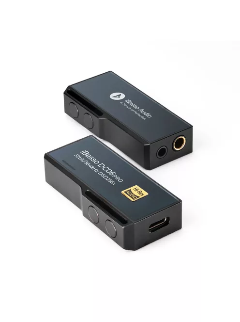 IBASSO DC06PRO - Hordozható MQA DAC és fejhallgató erősítő 32bit 384kHz DSD256