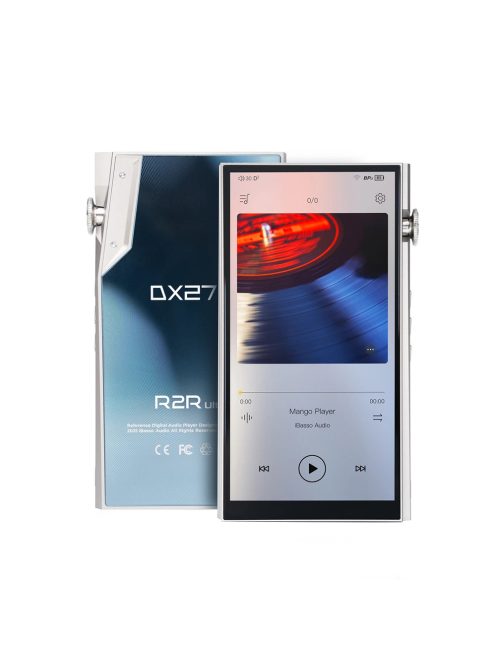 IBASSO DX270 R2R ULTRA - Hordozható nagyfelbontású Hi-Fi audio lejátszó 20 bites R2R + 4 bites String DAC hibrid architektúrával és 130dB dinamikatartománnyal - Ezüst