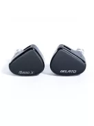 IBASSO JR GELATO - Egy dinamikus meghajtós In-ear monitor fülhallgató ezüstözött réz 2-Pin kábellel - Fekete