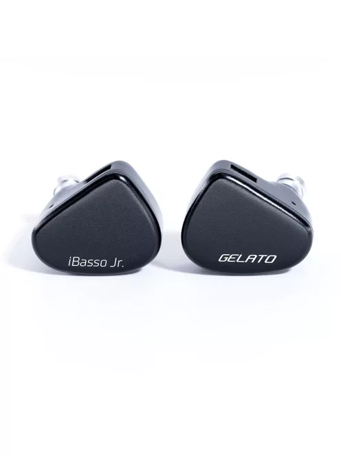 IBASSO JR GELATO - Egy dinamikus meghajtós In-ear monitor fülhallgató ezüstözött réz 2-Pin kábellel - Fekete