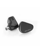 IBASSO JR GELATO - Egy dinamikus meghajtós In-ear monitor fülhallgató ezüstözött réz 2-Pin kábellel - Fekete