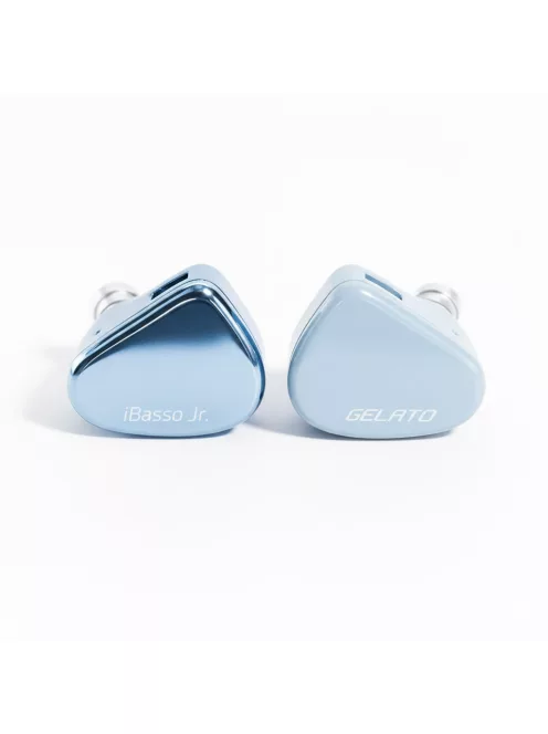 IBASSO JR GELATO - Egy dinamikus meghajtós In-ear monitor fülhallgató ezüstözött réz 2-Pin kábellel - Kék