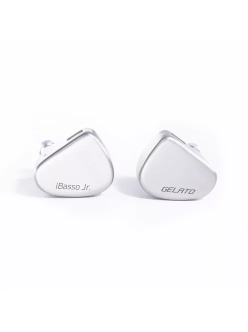 IBASSO JR GELATO - Egy dinamikus meghajtós In-ear monitor fülhallgató ezüstözött réz 2-Pin kábellel - Ezüst