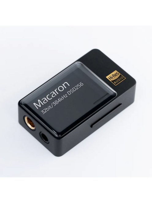 IBASSO JR MACARON - Hordozható DAC és fejhallgató erősítő 32bit 384kHz DSD256 - Fekete