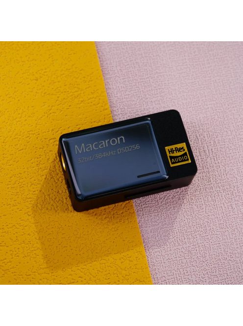 IBASSO JR MACARON - Hordozható DAC és fejhallgató erősítő 32bit 384kHz DSD256 - Fekete