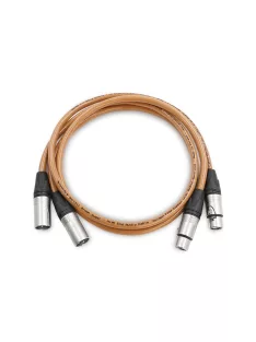   MELODIKA BROWN SUGAR SERIES BS2X - XLR M és XLR F szimmetrikus jelkábel pár - 0,5m