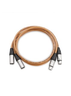   MELODIKA BROWN SUGAR SERIES BS2X - XLR M és XLR F szimmetrikus jelkábel pár - 3m