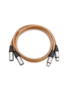 MELODIKA BROWN SUGAR SERIES BS2X - XLR M és XLR F szimmetrikus jelkábel pár - 4m