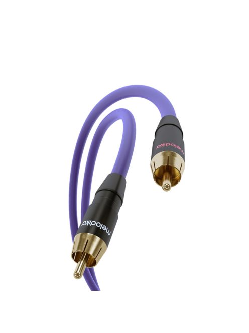 MELODIKA PURPLE SERIES MD2R - RCA M és RCA M jelkábel pár - Lila - 0,5m