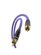 MELODIKA PURPLE SERIES MD2R - RCA M és RCA M jelkábel pár - Lila - 1m