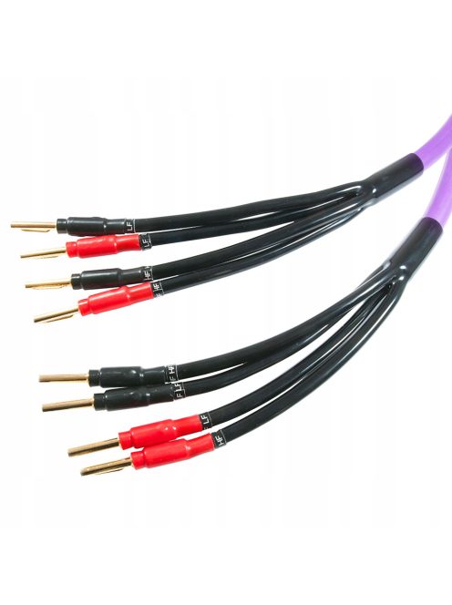 MELODIKA PURPLE SERIES MDBA415 - Banana bi-amp kábel pár (4mm2 + 1,5mm2) - Lila - 2,5m