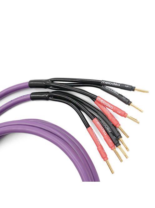 MELODIKA PURPLE SERIES MDBW415 - Banana bi-wire kábel pár (4mm2 + 1,5mm2) - Lila - 3m