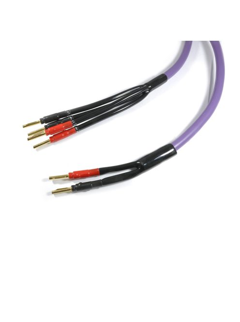 MELODIKA PURPLE SERIES MDBW415 - Banana bi-wire kábel pár (4mm2 + 1,5mm2) - Lila - 5m