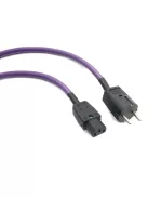 MELODIKA PURPLE SERIES MDP - 4N OFC árnyékolt tápkábel Schuko dugó és IEC C13 aljzat csatlakozóval - 1m