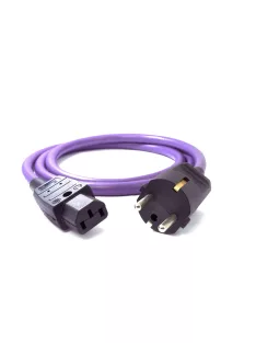   MELODIKA PURPLE SERIES MDP - 4N OFC árnyékolt tápkábel Schuko dugó és IEC C13 aljzat csatlakozóval - 2m