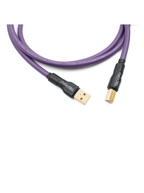 MELODIKA PURPLE SERIES MDUAB - USB 2.0 Type A-B adatkábel - 0,3m