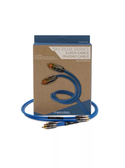 MELODIKA SKY BLUE SERIES SB2R - RCA M és RCA M jelkábel pár - 5m