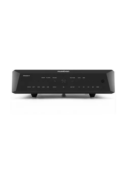MUSICIAN AUDIO DRACO III - High-End asztali R-2R DAC NOS I2S 24bit 1536kHz DSD1024 - Fekete