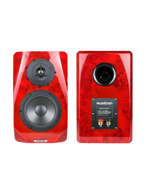 MUSICIAN AUDIO KNIGHT1 V2 - High-End kétutas passzív bassreflex polchangfal pár - Vörös